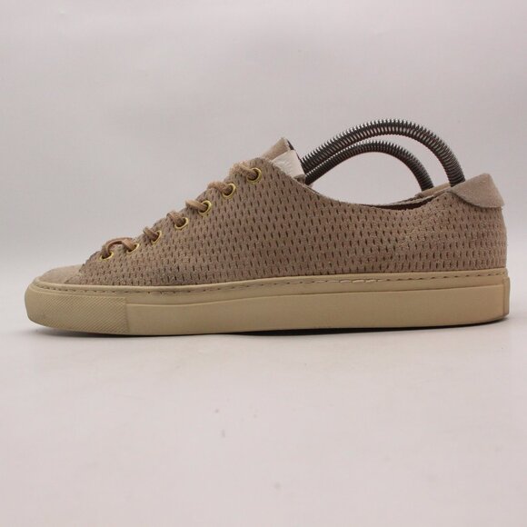 Buttero Shoes Mens Size 10.5 Lace Up Sneaker Tan Leather - Picture 3 of 10